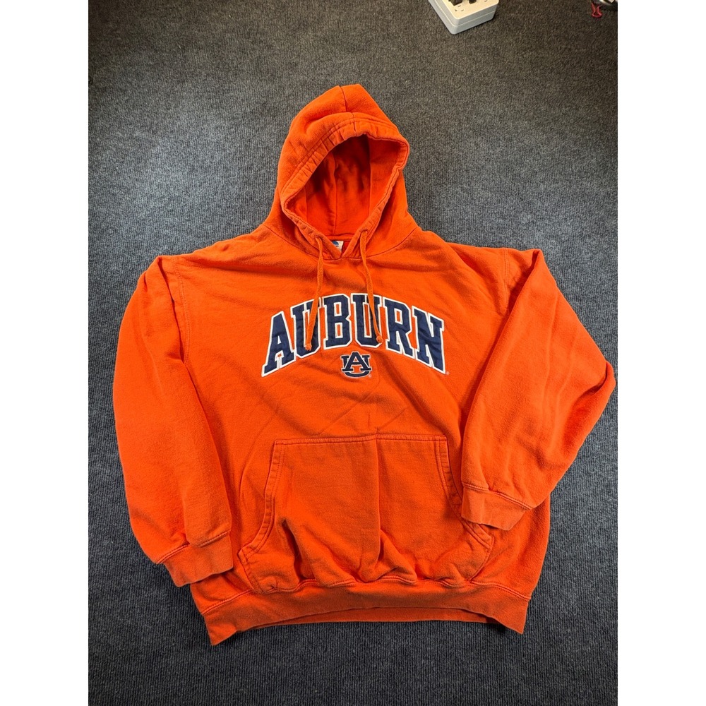 NCAA Auburn Tigers Orange Pullover Hoodie Sweatshirt KA Inc XL